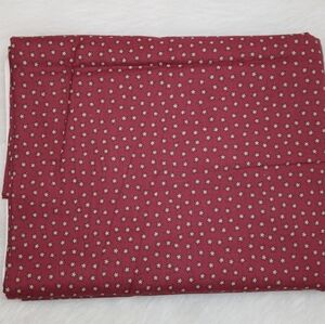 FABRIC Primative Stylized Stars On Maroon, 100% Cotton
